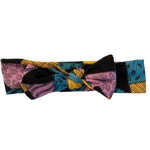 Spooky Halloween Bow Wrap Headband