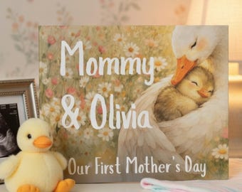 Personalized First Mothers Day Storybook for Mommy – Custom Baby Keepsake New Mom Gift