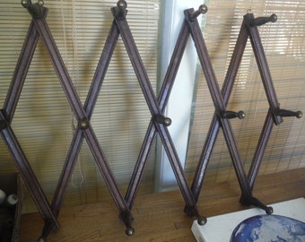Victorian expendable clothes rack
