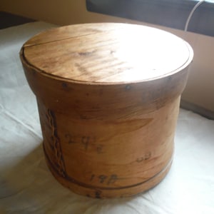 old wood cheese box