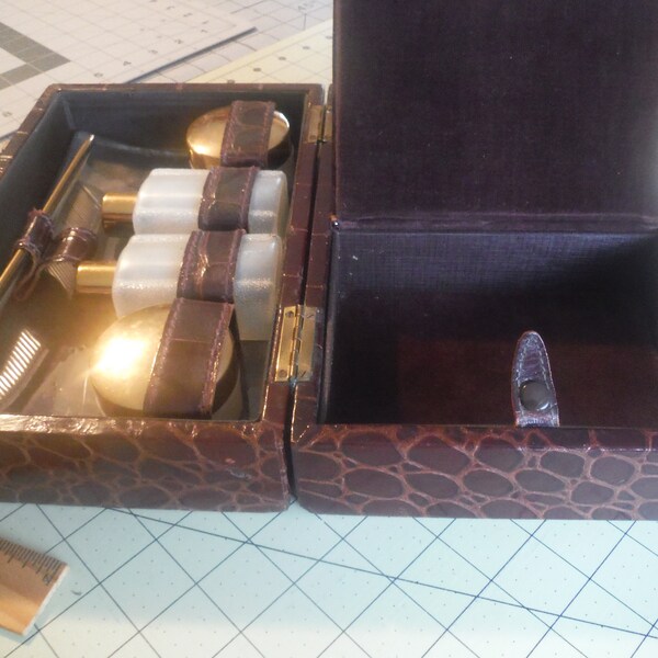 Leather Train Cases Etsy