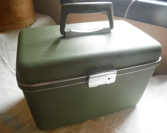 Vintage Samsonite Train Case Makeup Cosmetic Case Free