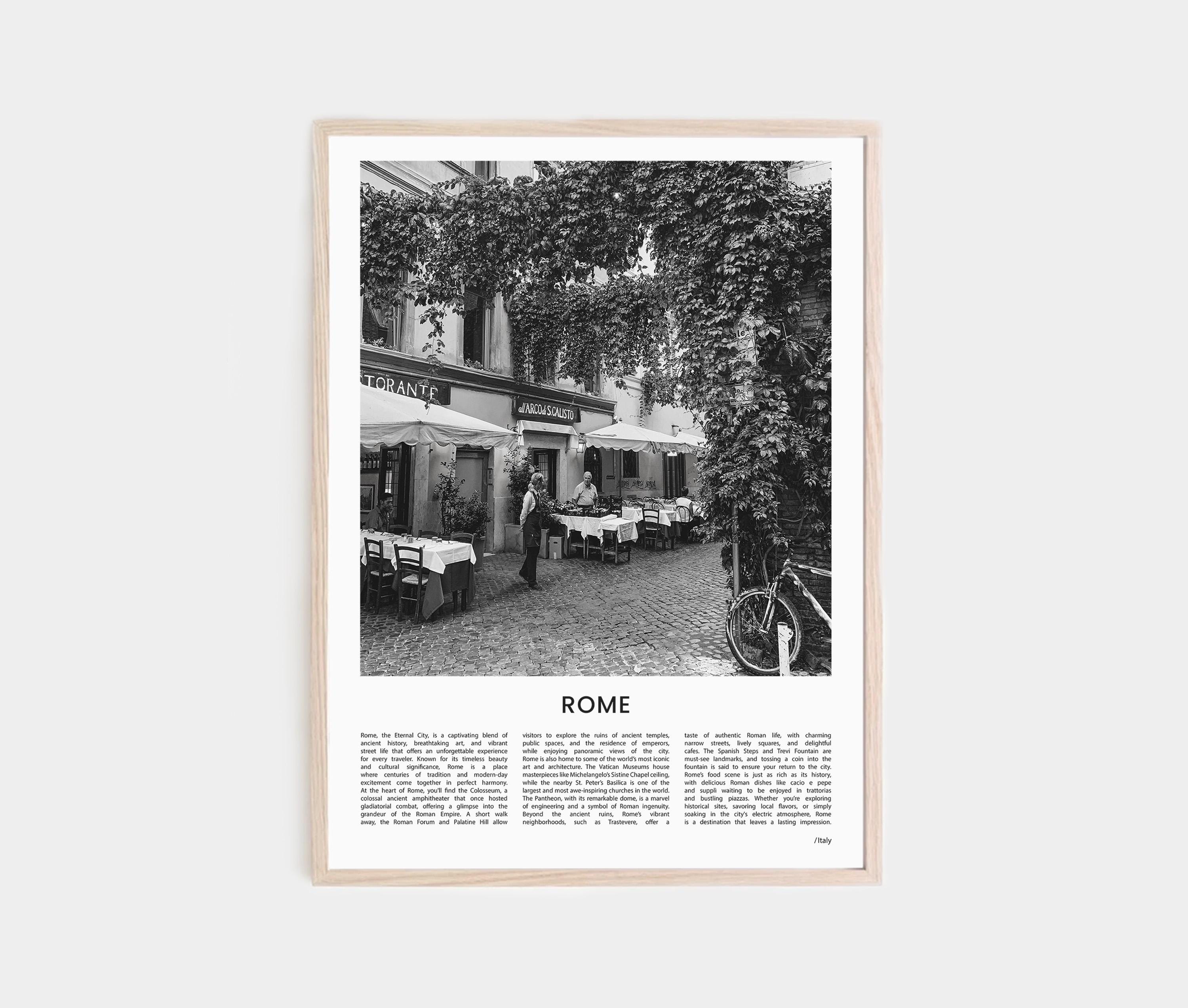 Rome Print, Black and White Poster, Rome Poster, Rome Photo, Rome Wall Art, Italy Wall Art
