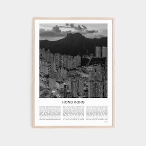Hong Kong Print, schwarz weiß Poster, Hong Kong Poster, Hong Kong Foto, Hong Kong Art, Hong Kong Wandkunst, China, chinesische Wandkunst