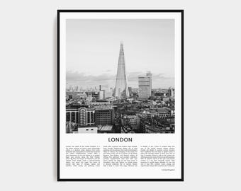 London Print, Black and White Poster, London Poster, London Photo, London Wall Art, United Kingdom Wall Art, UK