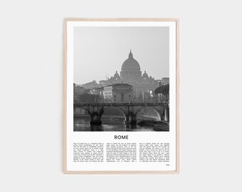 Rome Print, Black and White Poster, Rome Poster, Rome Photo, Rome Wall Art, Italy Wall Art