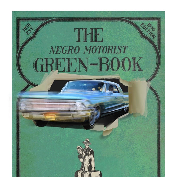 Green Book, locandina originale di Saro Brancato, éd. limitata. segno di mano, Viggo Mortensen Mahershala Ali, amicizia, razzismo