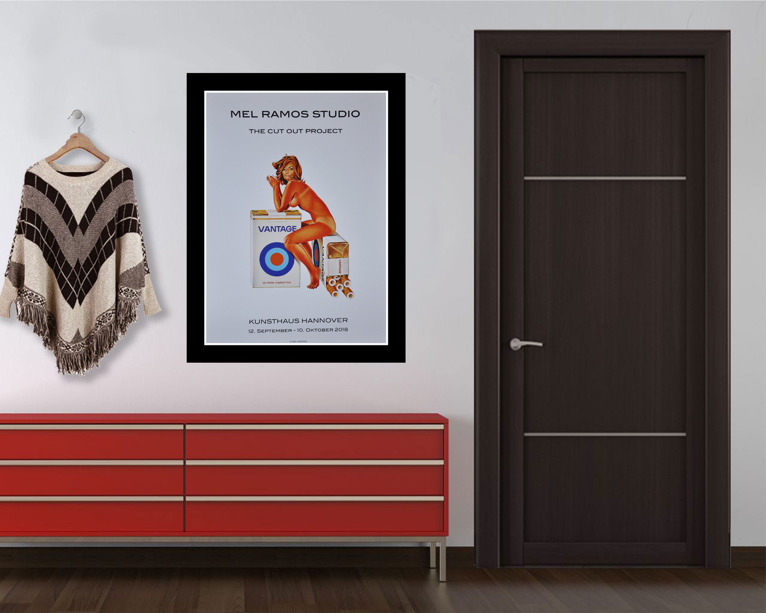 Mel Ramos Sex Pin up Cigarette Original Pop Art Poster Expo Hannover 