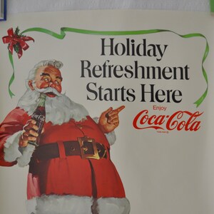 original poster USA 1998 Coca Cola Christmas Santa Claus, drink, bar, pub, kitchen image 2