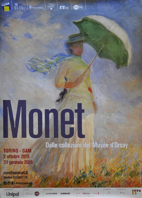Bevestigen samenkomen Ass Claude Monet Original Giant Poster Oversize Cm 200 X 140 - Etsy