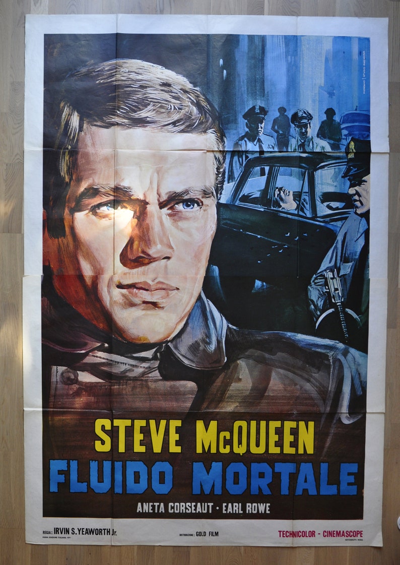 The Blob Steve Sales results No. 1 McQueen original sheets oversize Year-end gift poster 4 1971