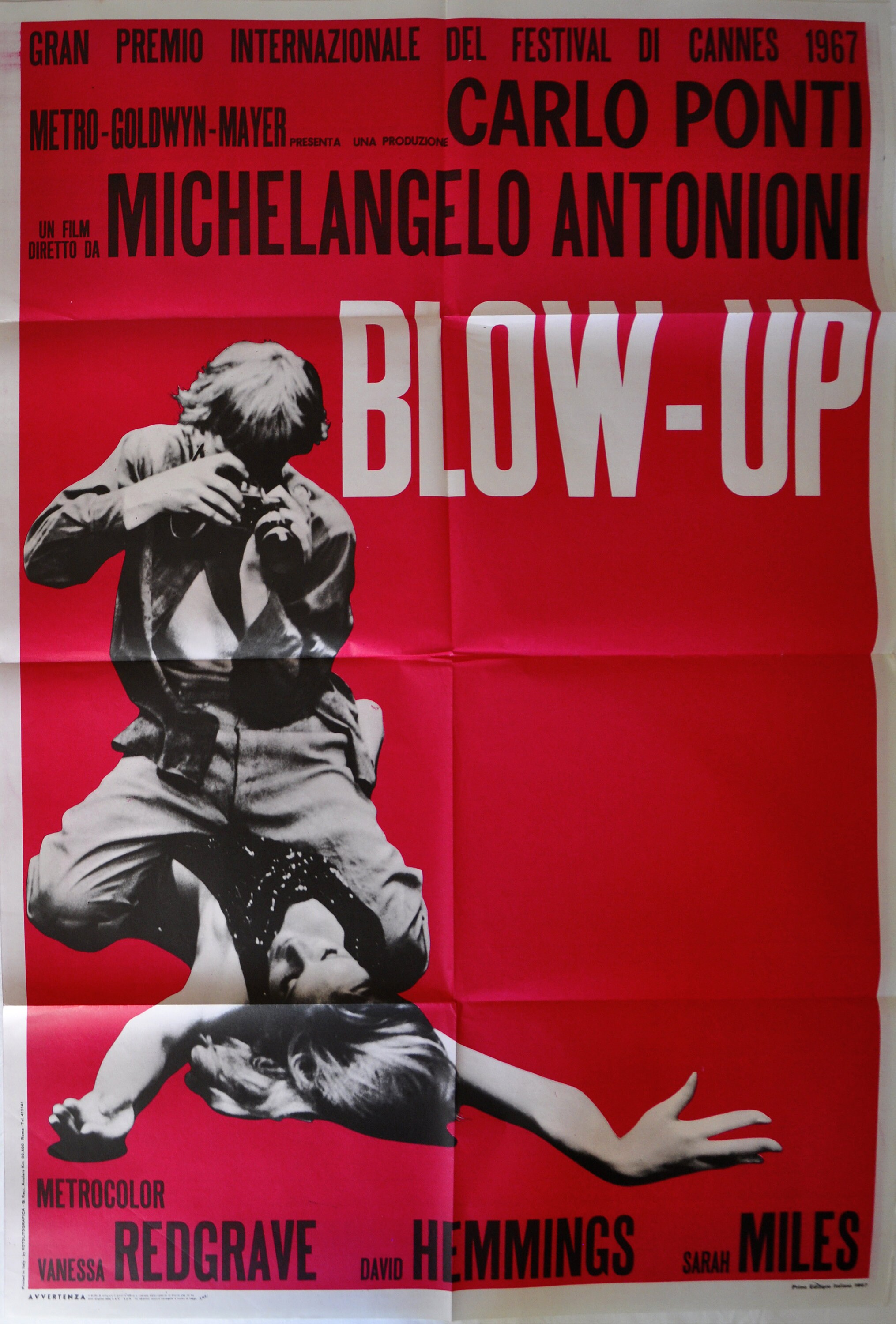 Michelangelo Antonioni Blow up Hemmings Redgrave manifesto | Etsy Italia