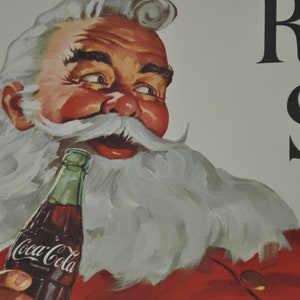 original poster USA 1998 Coca Cola Christmas Santa Claus, drink, bar, pub, kitchen image 5