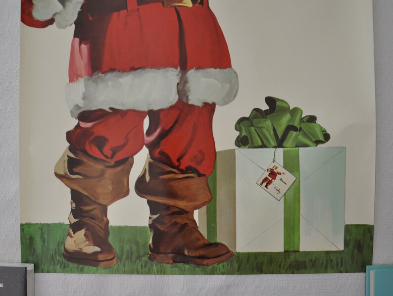 original poster USA 1998 Coca Cola Christmas Santa Claus, drink, bar, pub, kitchen image 3