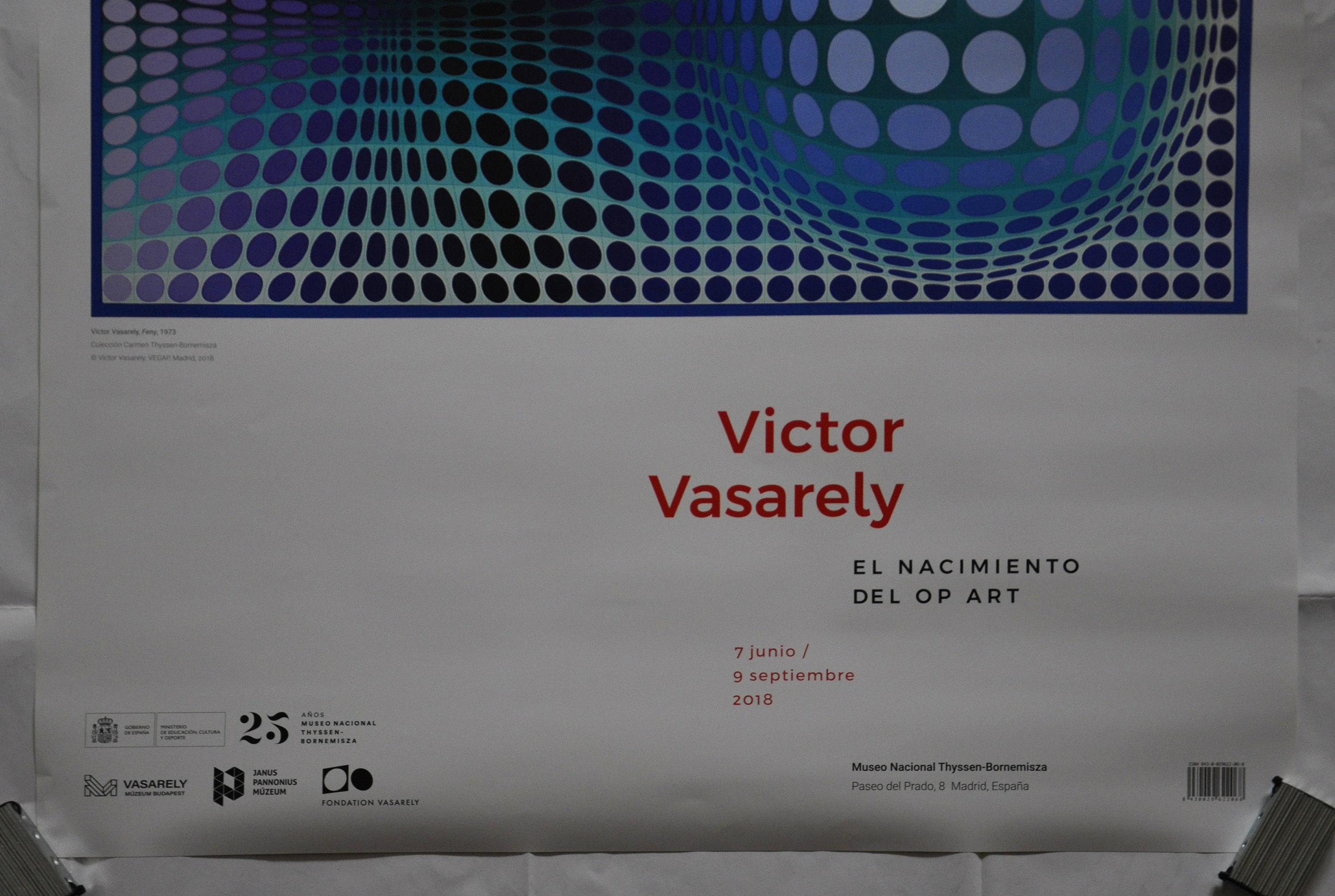 Victor Vasarely Optical Art, Original Poster,optical Illusion