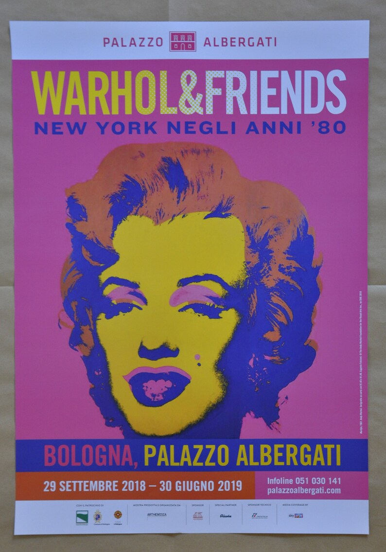 Andy Warhol Marilyn affiche originale pop art exposition