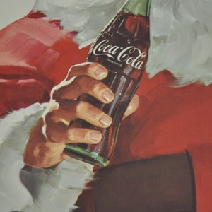 original poster USA 1998 Coca Cola Christmas Santa Claus, drink, bar, pub, kitchen image 4