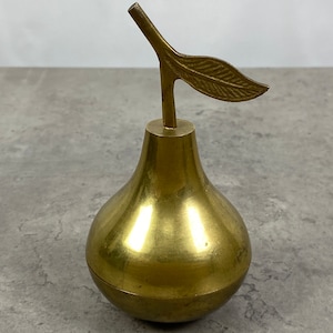 Massive Messing-Schmuckschatulle in Birnenform, antik, Schmuckschatulle, Tresor, Geheimaufbewahrung, Tresor | Schreibtisch | Geschenke