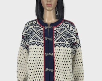 Dale Of Norway フェアアイル ハンドニット カーディガン ヴィンテージ ウール サイズ L