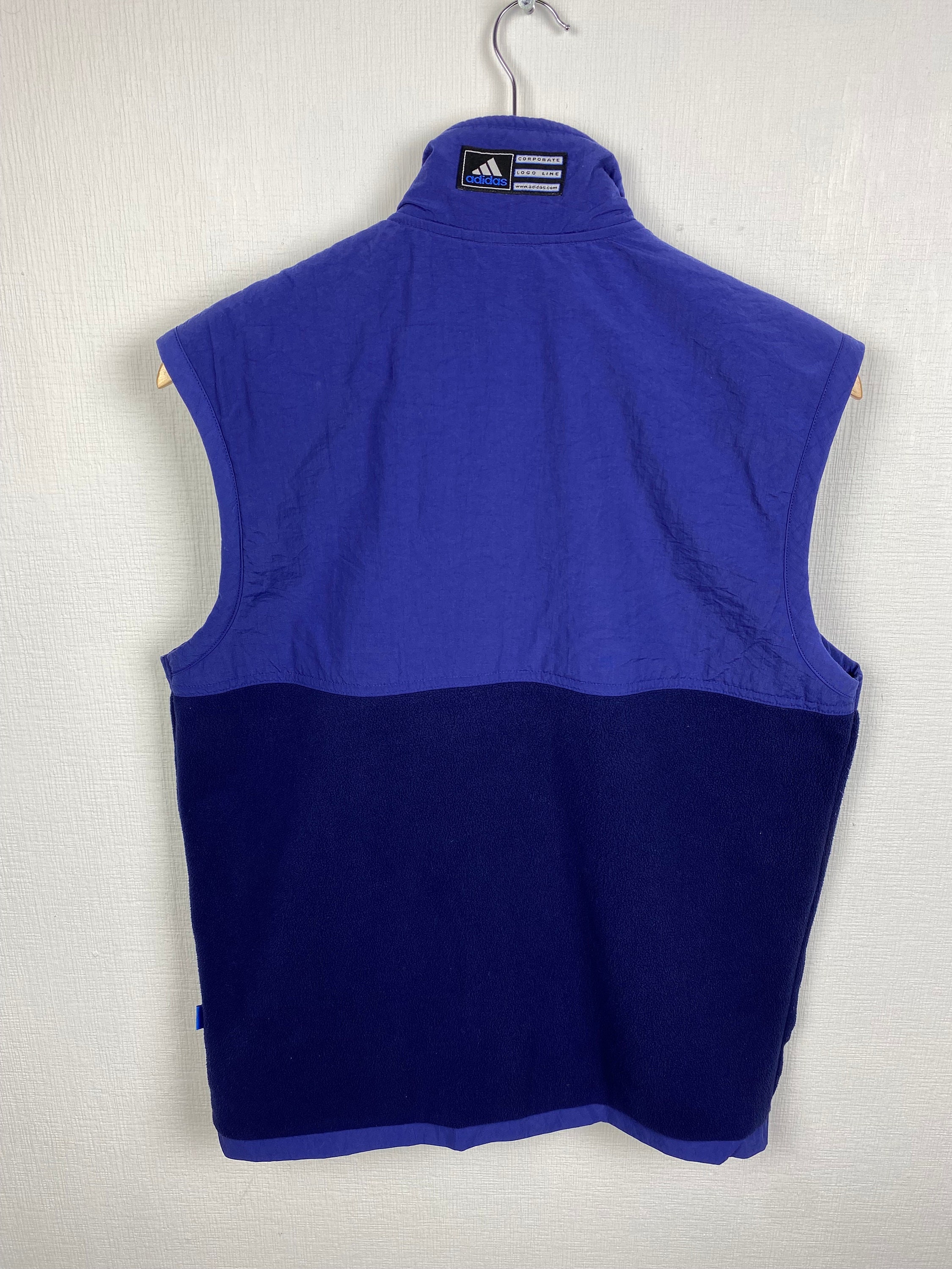 Adidas Vintage 1990s Fleece Vest Size S - Etsy