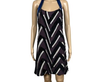 Carolina Herrera Silk Mini Dress Sundress Open Back size 8