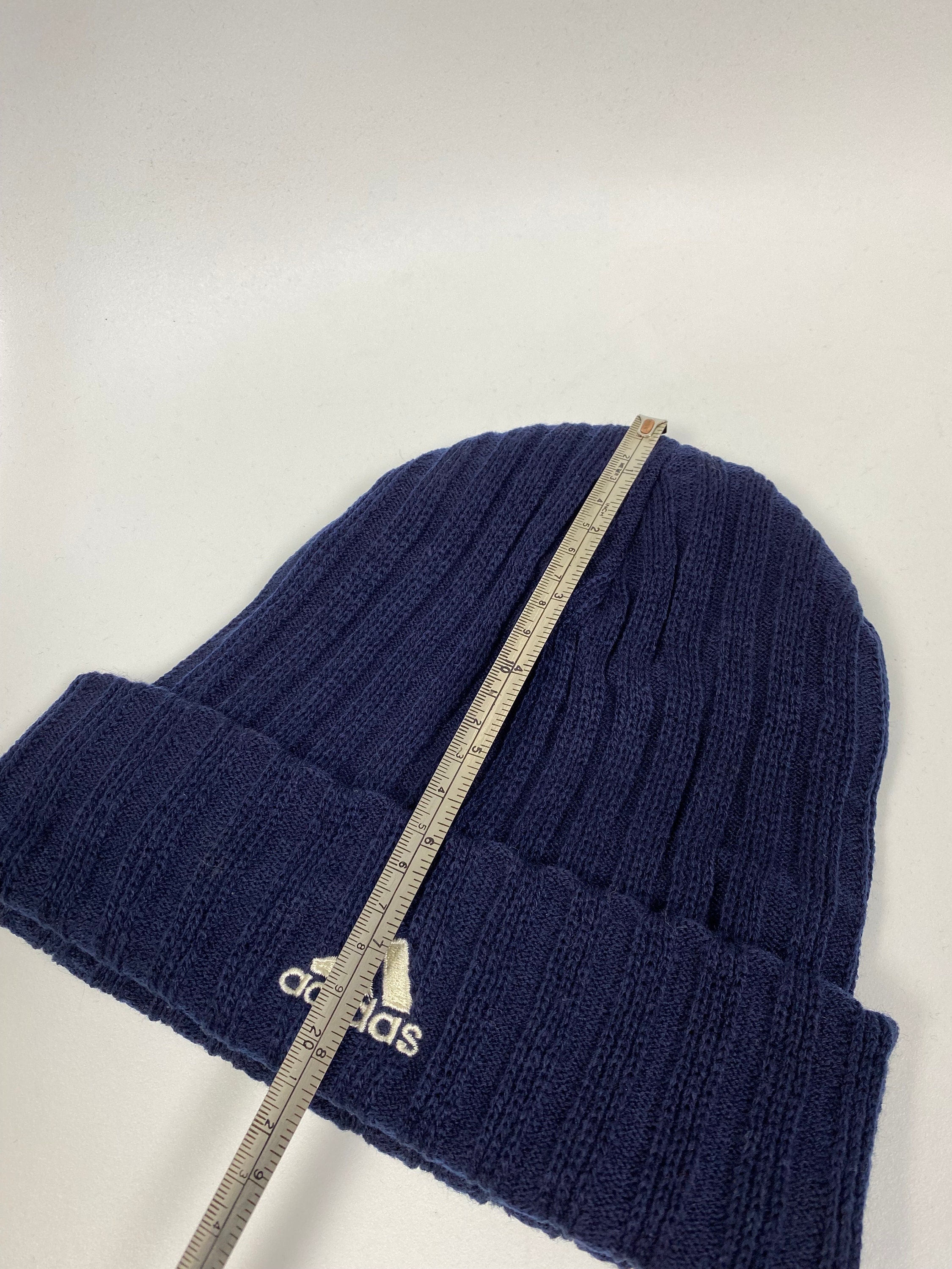 Adidas Vintage Beanie Hat Logo One Size - Etsy