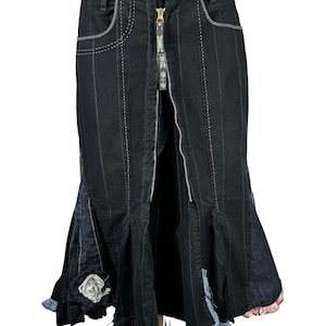 Marithe Francois Girbaud Vintage Skirt Denim Asymmetrical