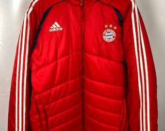Adidas FC Bayern Puffer Jacket Warm Vintage size XL