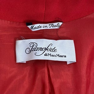 イタリア製　Pianoforte di MaxMara  別珍のベアトップ Pianoforte di MaxMara Solid Red Sleeveless Sheath Dress | eBay