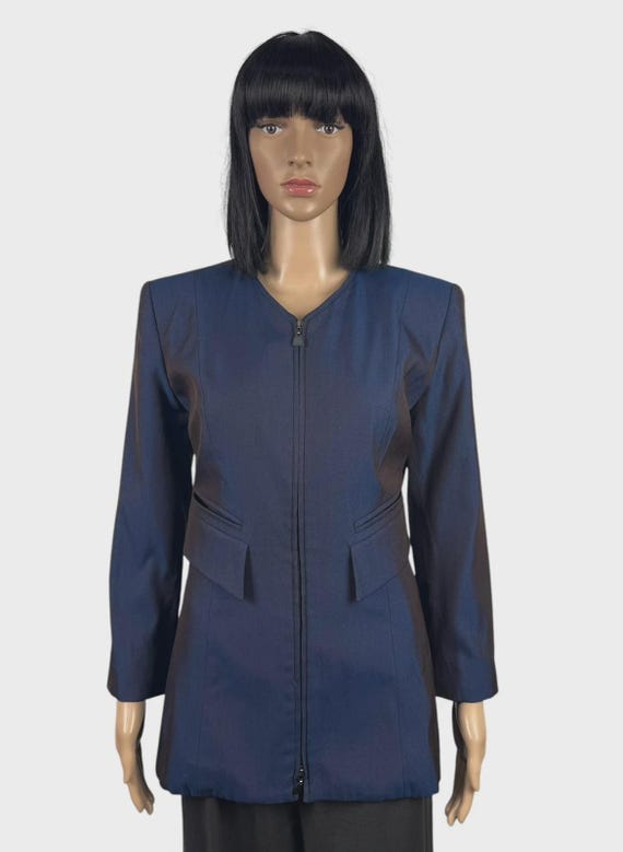 Claude Montana, Claude Montana Wool Shimmer Jacket Vintage size 38