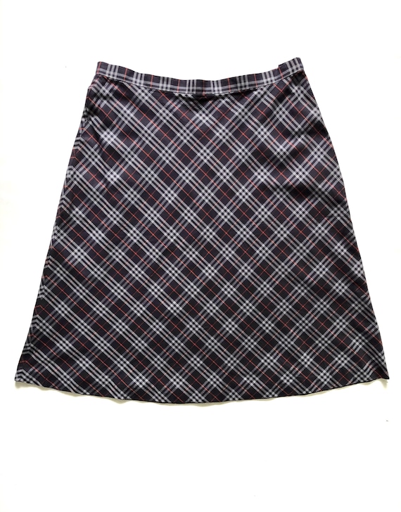 Burberry Skirt Blue Check Vintage
