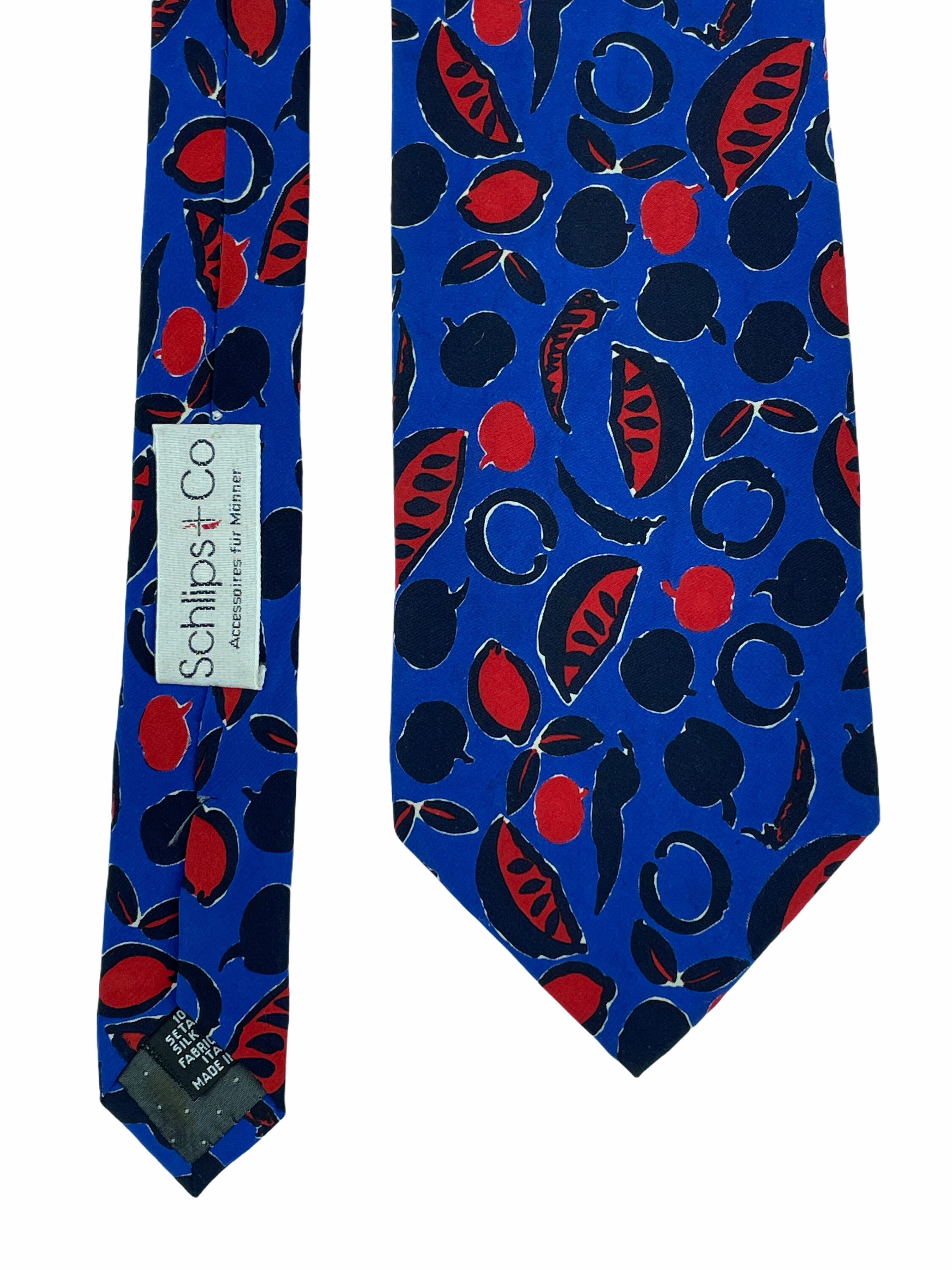 Yves Saint Laurent Silk Tie Vintage Abstract 90s Made Italy