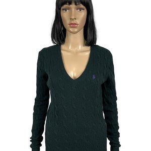 Ralph Lauren Cable Knit Wool-Cashmere Sweater size M