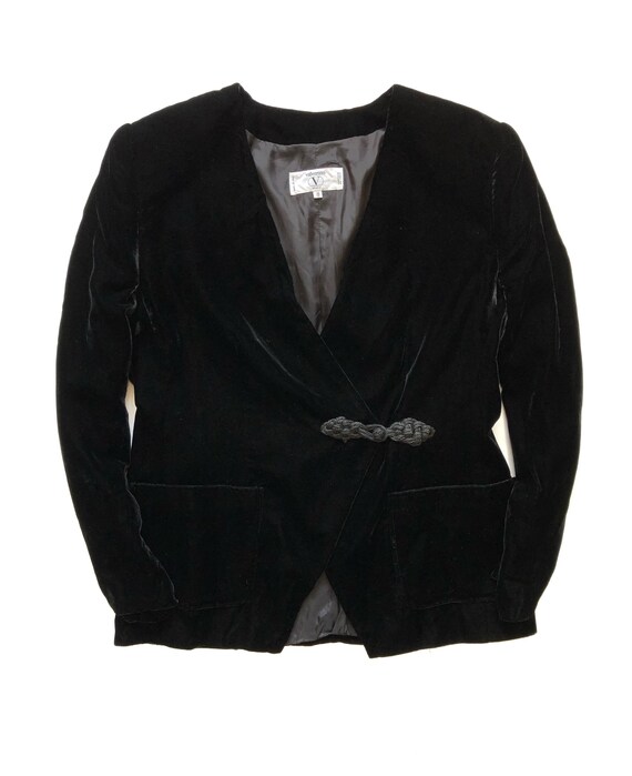 Valentino Velour Blazer Jacket Vintage