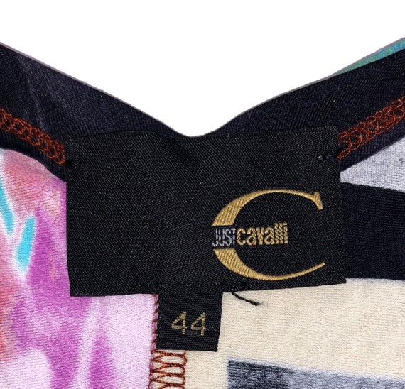 Just Cavalli Roberto Cavalli Blouse Top Printed V… - image 2