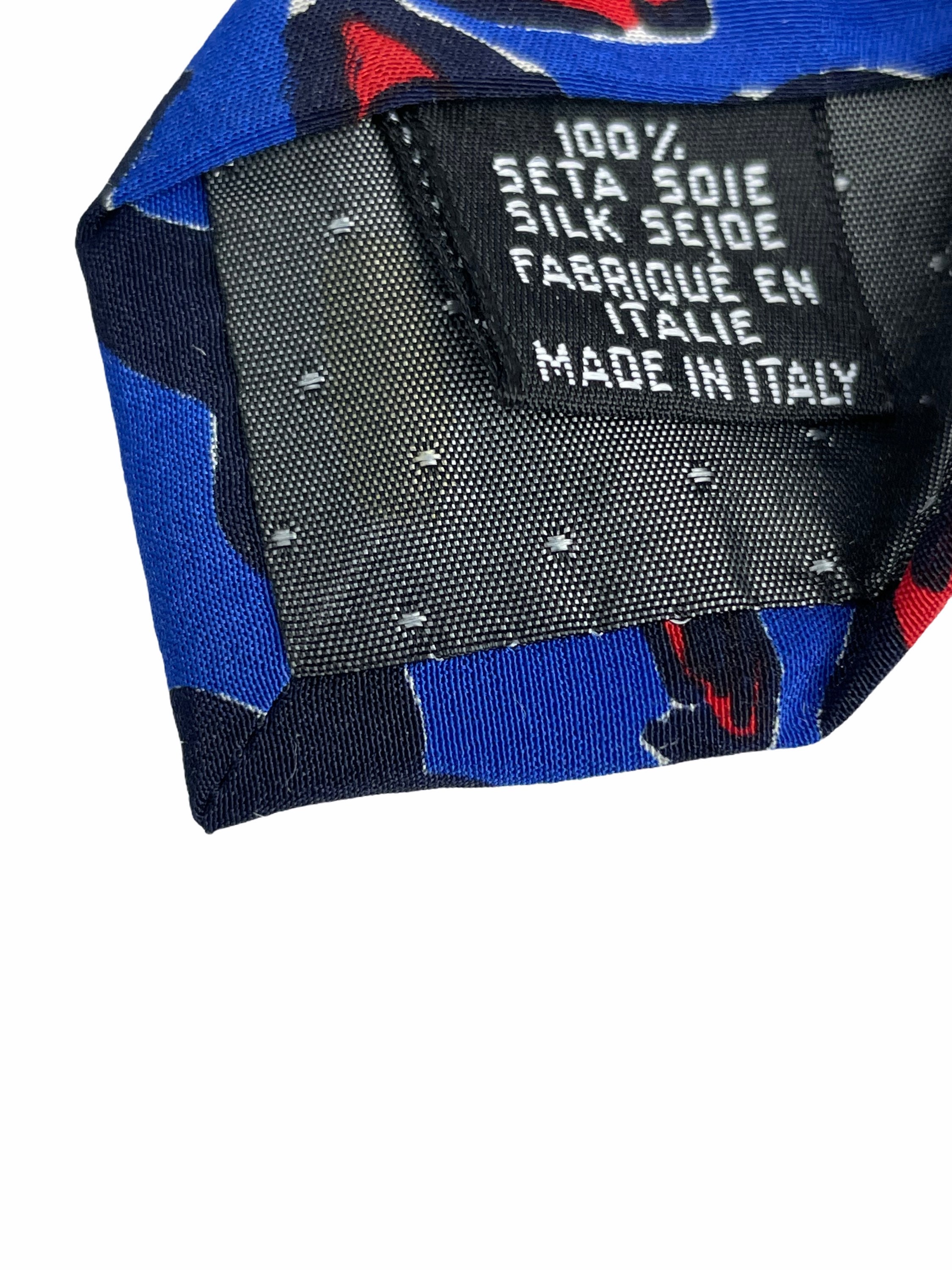 Yves Saint Laurent Silk Tie Vintage Abstract 90s Made Italy