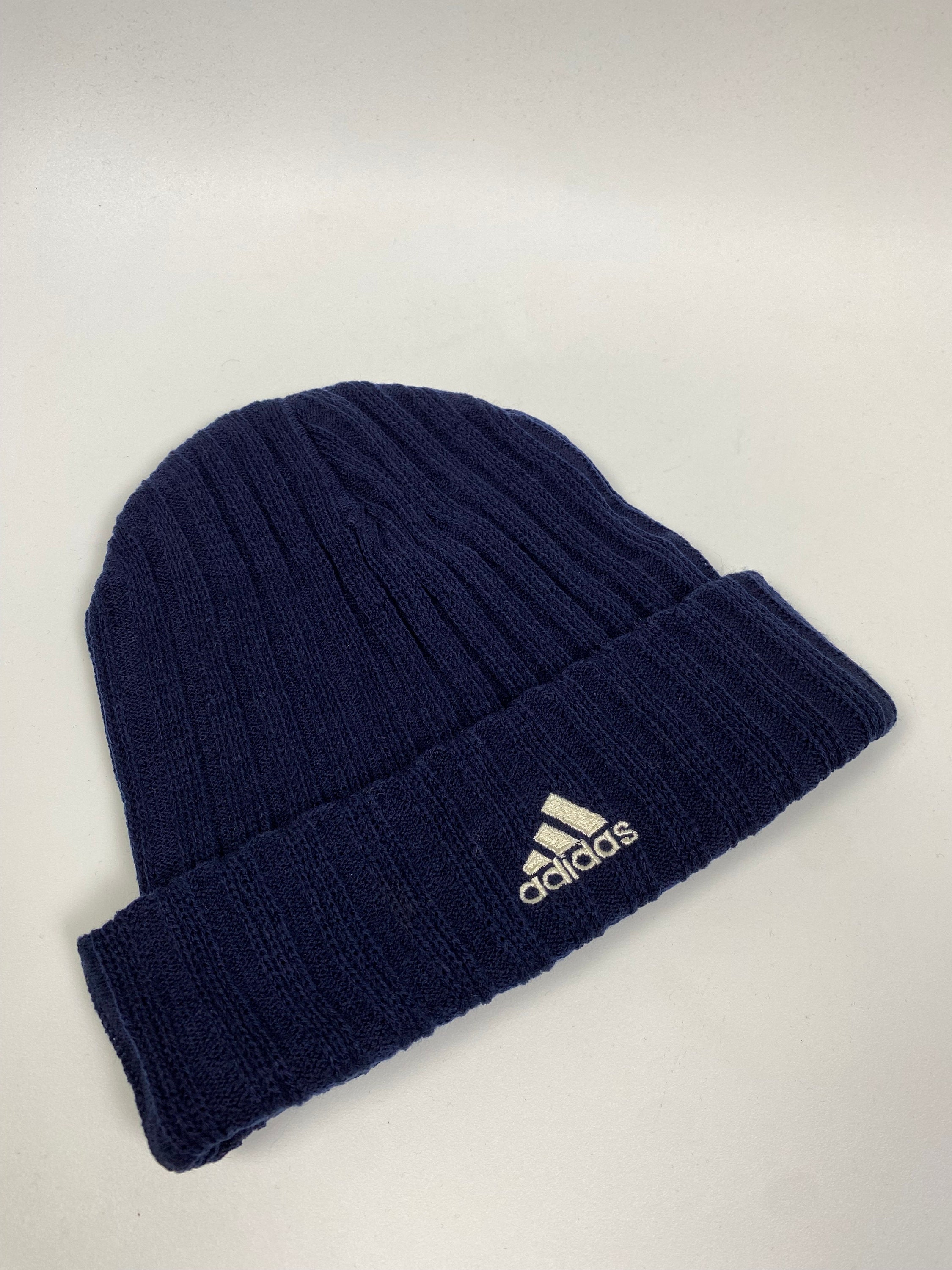 Adidas Vintage Beanie Hat Logo One Size - Etsy