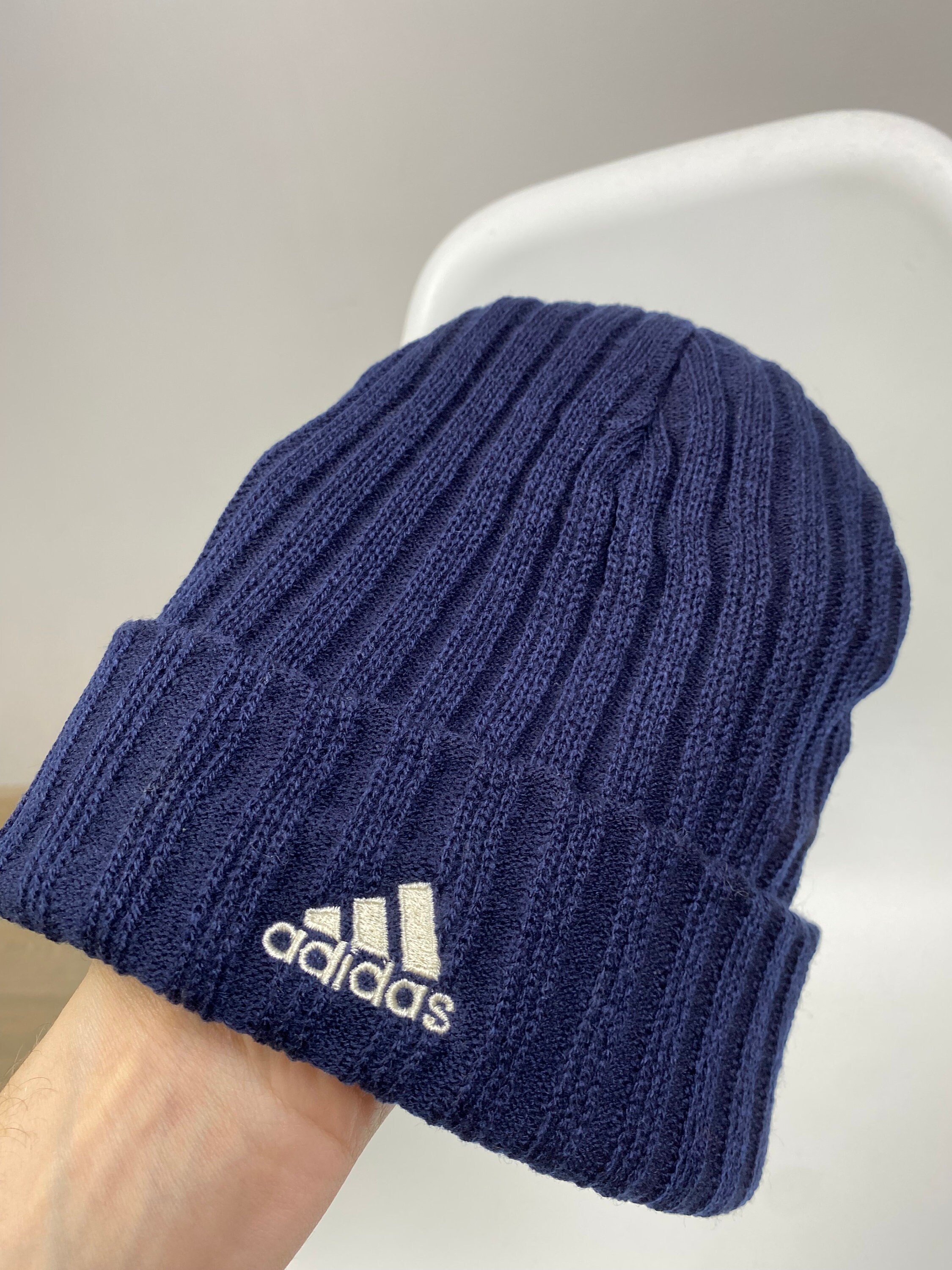 Adidas Vintage Beanie Hat Logo One Size - Etsy