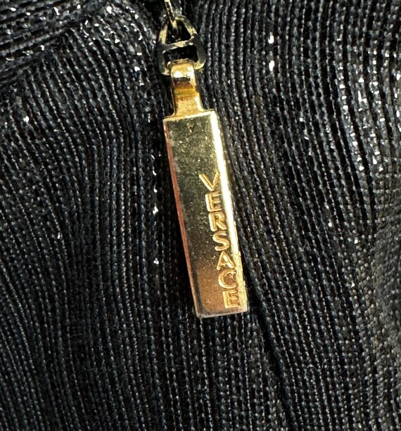 S/S 2001 Gianni Versace Metallic Lurex Pants Silk… - image 10