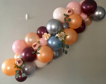 120 pcs Balloon garland kit,DIY balloon garland,Fall colors Balloon Arch,Perfect for Fall Weddings and Bridal Shower and Birthday Party