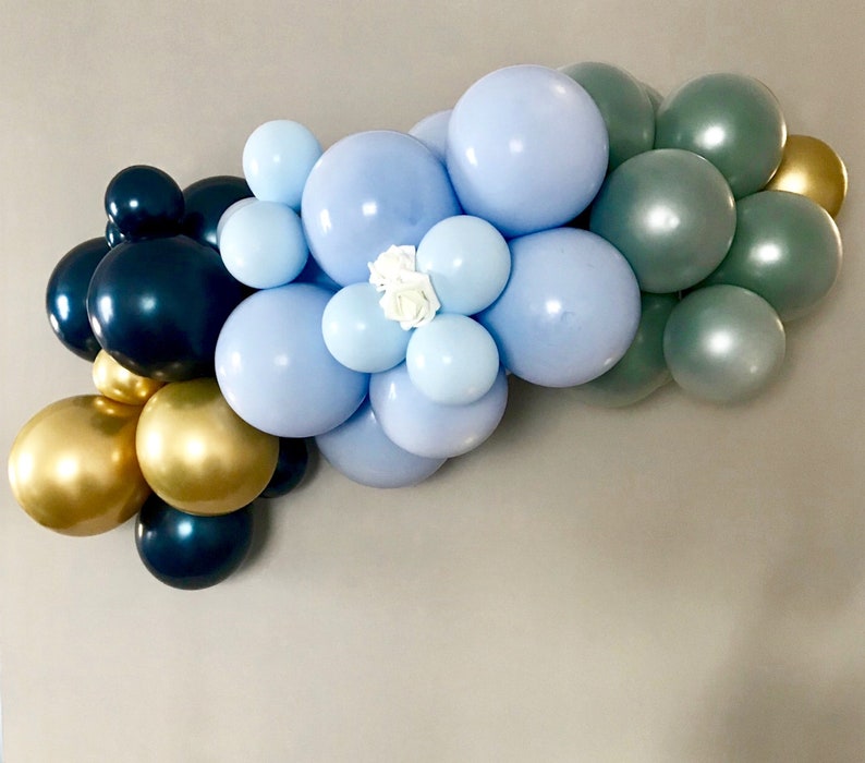 1st Birthday Boy Balloon garland kit-Birthday Balloon garland-Boy Baby Shower-1st Birthday banner