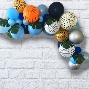 Wild One Balloon Garland, Wild One, Wild One globos, Safari Balloons Jungle Theme, Wild One Balloons,Wild One Birthday, Jungle Balloons