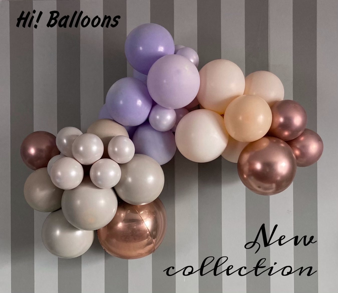 Double Stuff Blush and Purple Birthday Balloon Garland Kit Baby Shower Bridal Shower DIY Balloon Garland