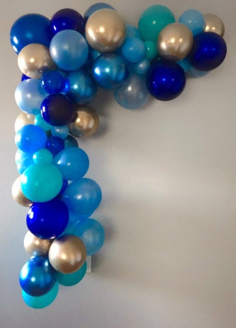 120 pcs Balloon Garland KitShades of Blue Baby Shower Blue Etsy