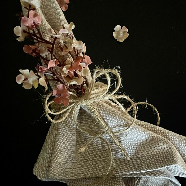 Floral Bloom Brass Napkin Holder main image 1