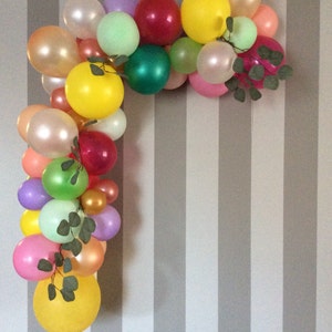 120 pcs Tropical Theme balloon garland kit,Summer Theme Balloon Garland Kit- Flower colors Balloon Arch - Birthday  Balloons