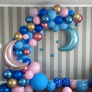 120 Gender Reveal DIY Balloon garland Kit,Balloon garland kit,Baby Shower Balloon Garland for Gender Reveal