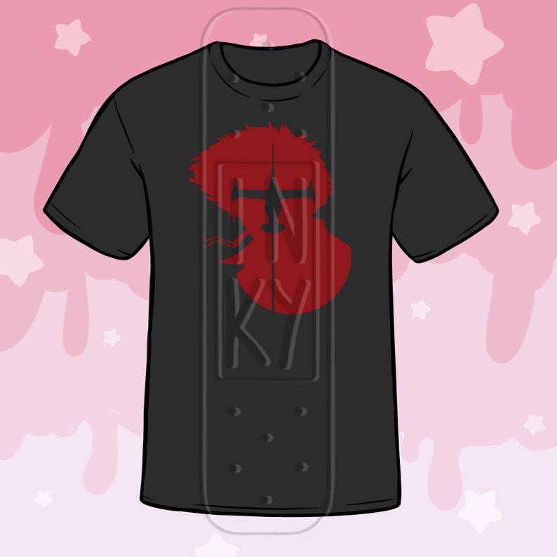 Tagless Classic Fit Crewneck Adult Unisex 100/% Cotton T-Shirt Cowboy Bebop Spike Swordfish II Silhouette