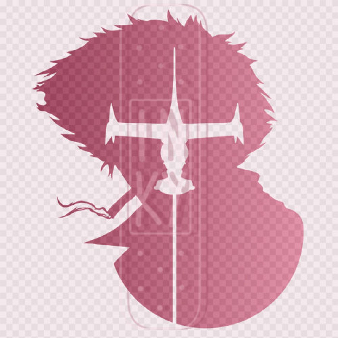 Cowboy Bebop Inspired Spike and Swordfish II Silhouette Vinyl Etsy