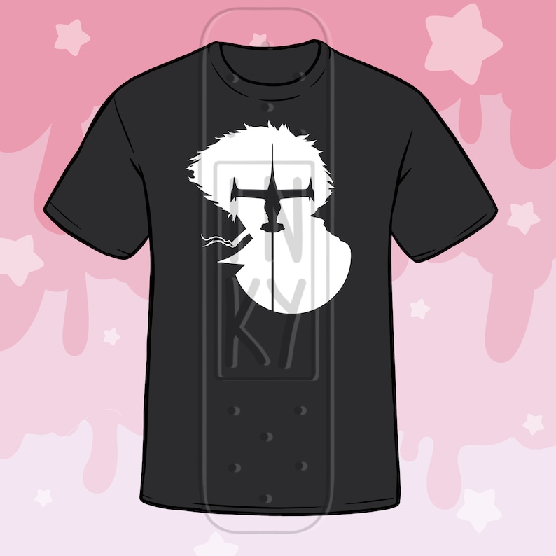 Tagless Classic Fit Crewneck Adult Unisex 100/% Cotton T-Shirt Cowboy Bebop Spike Swordfish II Silhouette